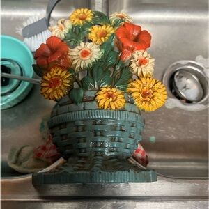 Cast iron door stopper vintage